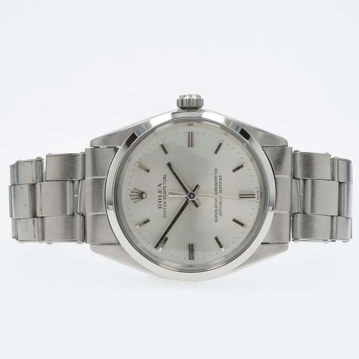 Rolex Oyster Perpetual Silver Dial Automatic 34mm Stainless Steel 1002