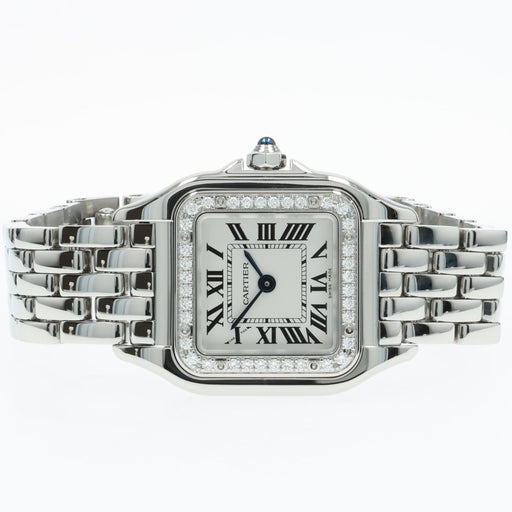 Cartier Panthere Quartz Factory Diamond Bezel Stainless Steel W4PN0016