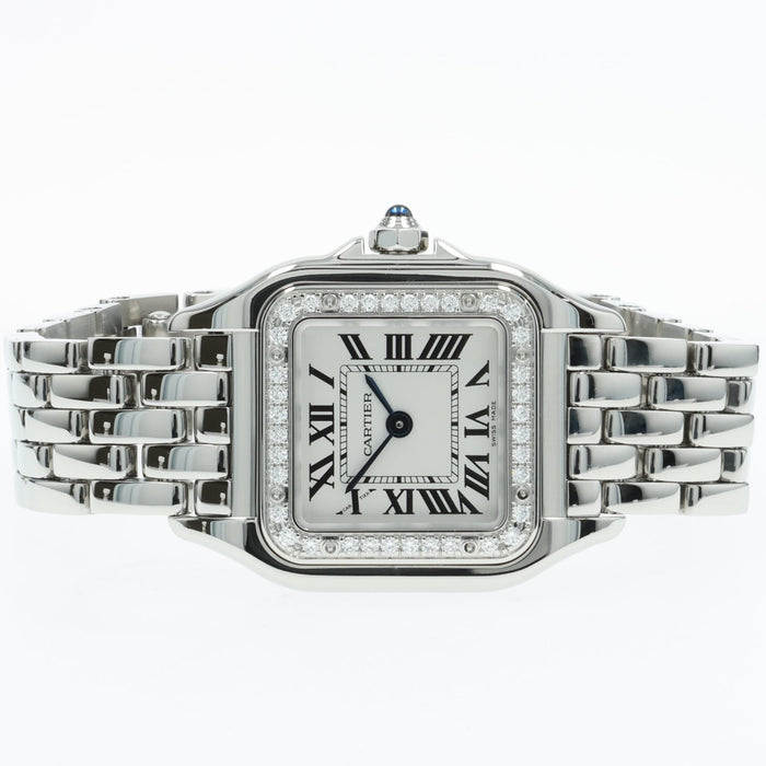 Cartier Panthere Quartz Factory Diamond Bezel Stainless Steel W4PN0016