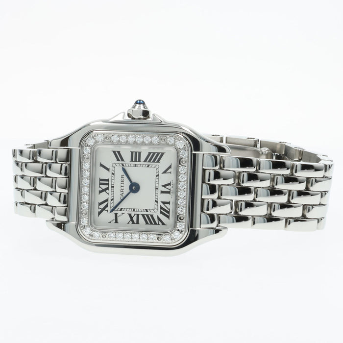 Cartier Panthere Quartz Factory Diamond Bezel Stainless Steel W4PN0016