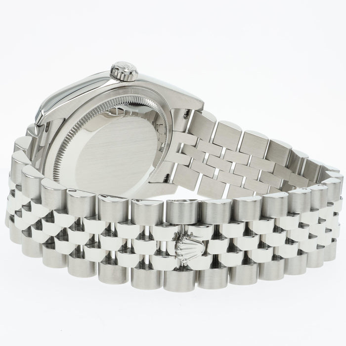 Rolex Datejust 36mm Blue Anniversary Dial Jubilee Stainless Steel 116200