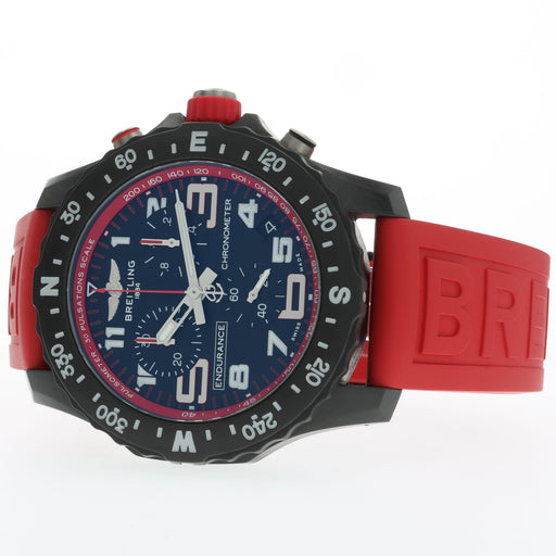 Breitling Endurance Pro Red Bretlight Chronograph Black Dial Quartz X82310