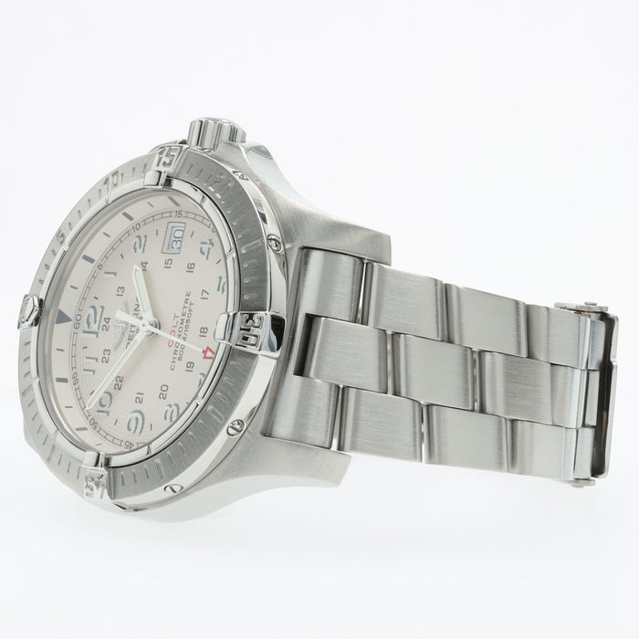Breitling Colt Silver Dial Quartz 41mm Stainless Steel Automatic A74380