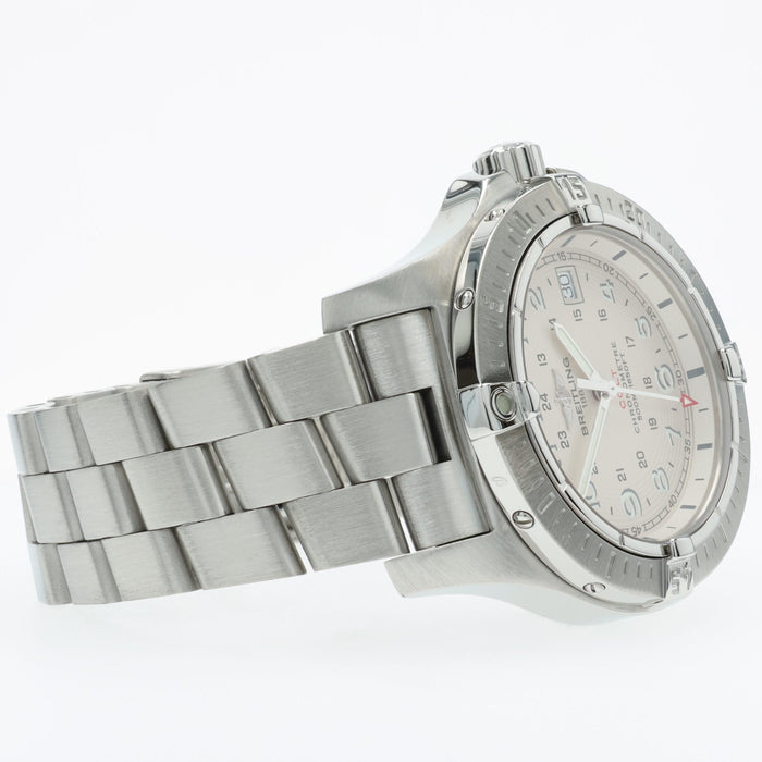 Breitling Colt Silver Dial Quartz 41mm Stainless Steel Automatic A74380