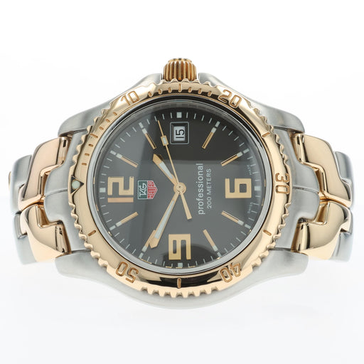 Tag Heuer Link Grey Dial 41mm Quartz 18kt Yellow Gold & Stainless Steel WT1151