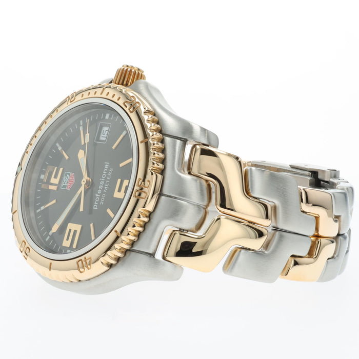 Tag Heuer Link Grey Dial 41mm Quartz 18kt Yellow Gold & Stainless Steel WT1151