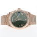 Rolex Day-Date II Factory Green Roman Numeral Dial Solid 18k Rose Gold 228235