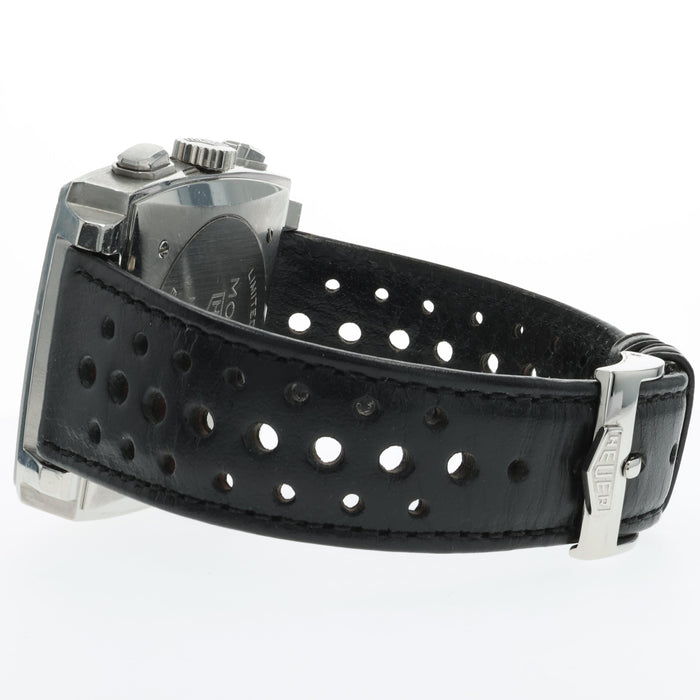 Tag Heuer Monaco Black Dial 38mm Automatic Chronograph Stainless Steel CS2110