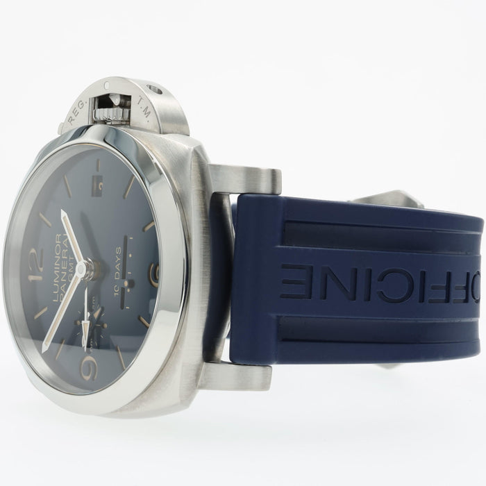 Panerai Luminor Marina GMT Blue Dial 10 Days 44mm Stainless Steel PAM00986