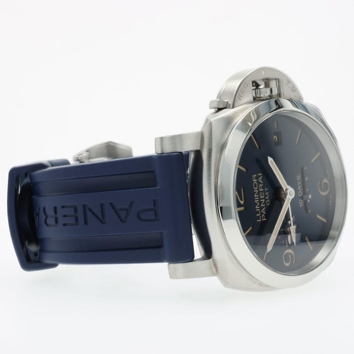 Panerai Luminor Marina GMT Blue Dial 10 Days 44mm Stainless Steel PAM00986