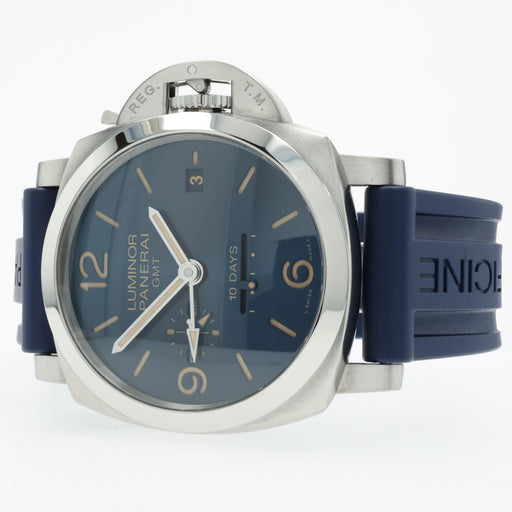 Panerai Luminor Marina GMT Blue Dial 10 Days 44mm Stainless Steel PAM00986