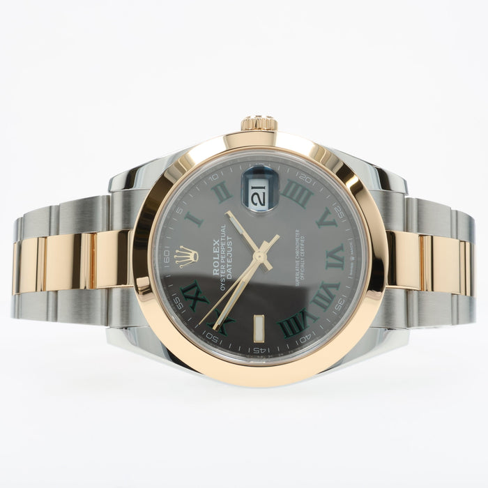 Rolex Datejust 41 Wimbledon Dial 18K Yellow Gold & Steel Oyster 126303