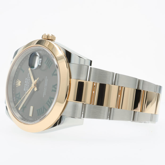 Rolex Datejust 41 Wimbledon Dial 18K Yellow Gold & Steel Oyster 126303