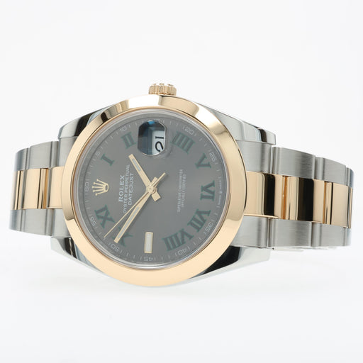 Rolex Datejust 41 Wimbledon Dial 18K Yellow Gold & Steel Oyster 126303