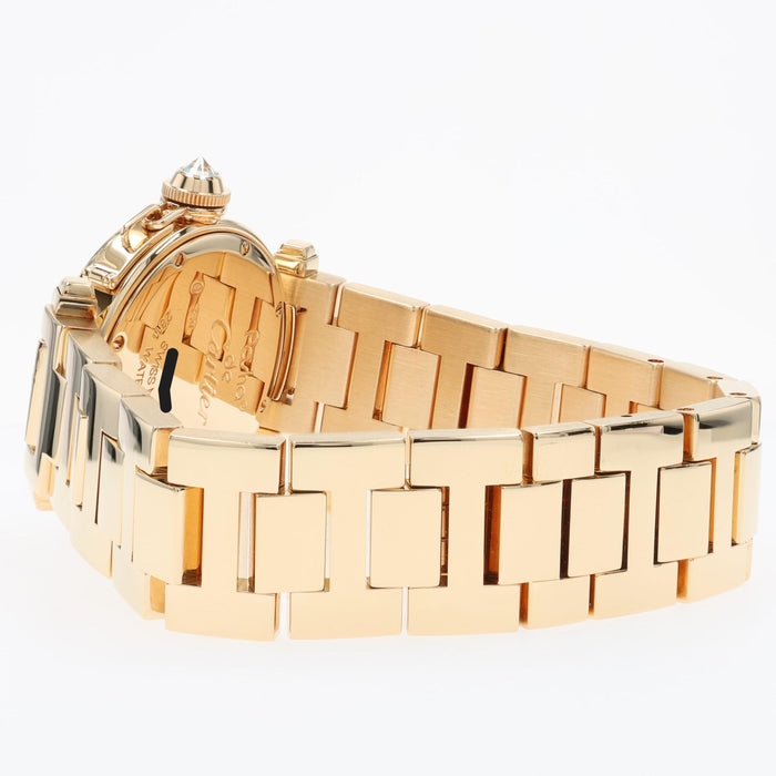 Cartier Pasha Solid 18kt Yellow Gold Factory Diamond Bezel WJ11945G 2811