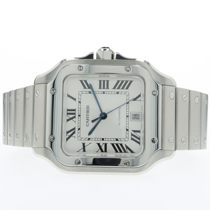 Cartier Santos De Cartier Large Silver Dial Automatic Steel WSSA0018 4072