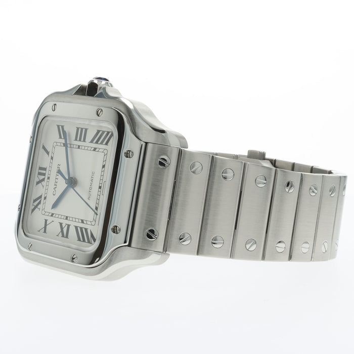 Cartier Santos De Cartier Large Silver Dial Automatic Steel WSSA0018 4072