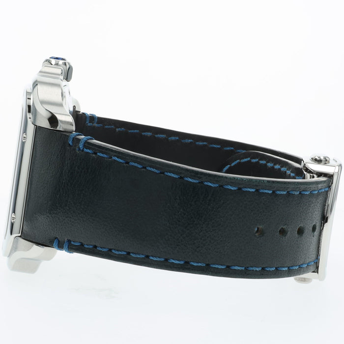 Cartier Santos XL Blue Strap Stainless Steel 39mm Automatic WSSA0018-4072