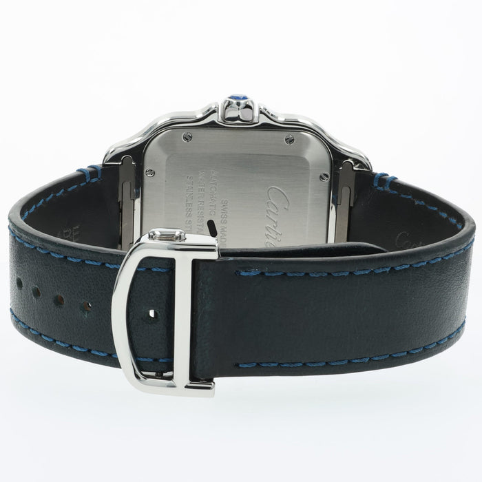 Cartier Santos XL Blue Strap Stainless Steel 39mm Automatic WSSA0018-4072