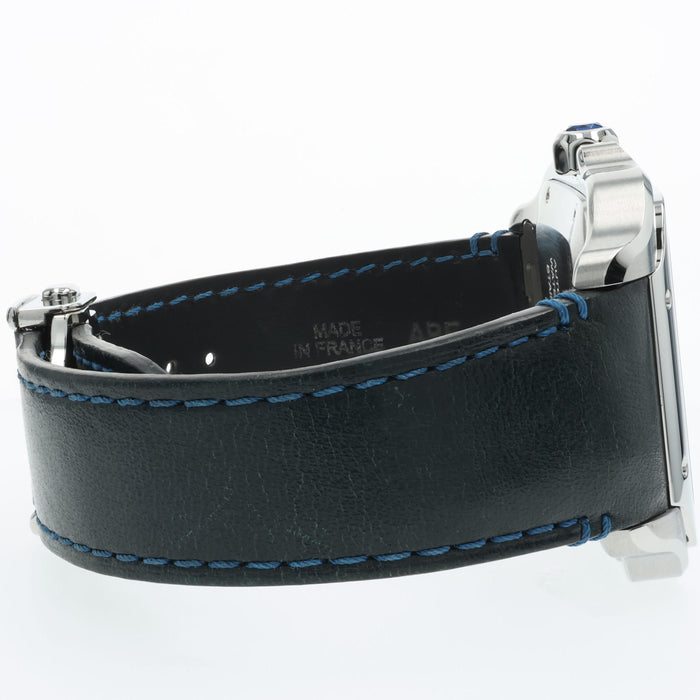 Cartier Santos XL Blue Strap Stainless Steel 39mm Automatic WSSA0018-4072