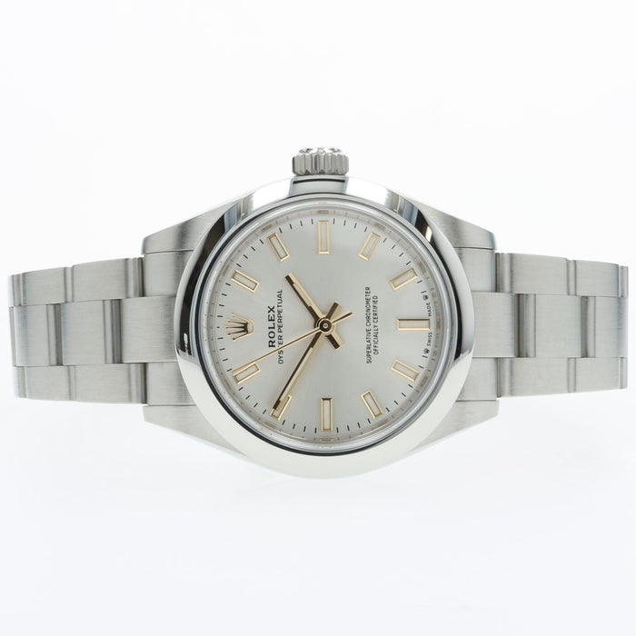 Rolex Oyster Perpetual 28mm Automatic Silver Dial Stainless Steel 276200