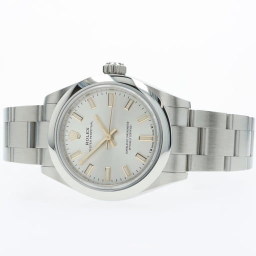 Rolex Oyster Perpetual 28mm Automatic Silver Dial Stainless Steel 276200