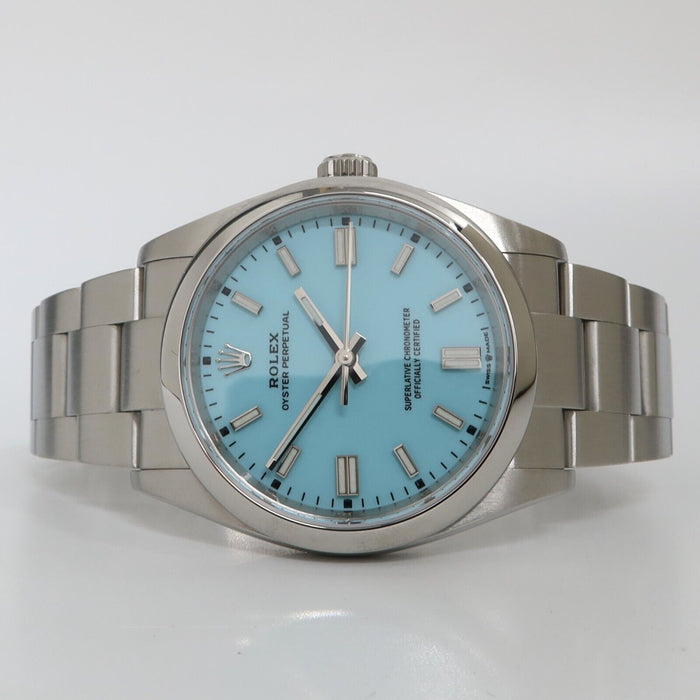 Rolex Oyster Perpetual 36 "Tiffany" Blue Dial Stainless Steel Oyster 126000