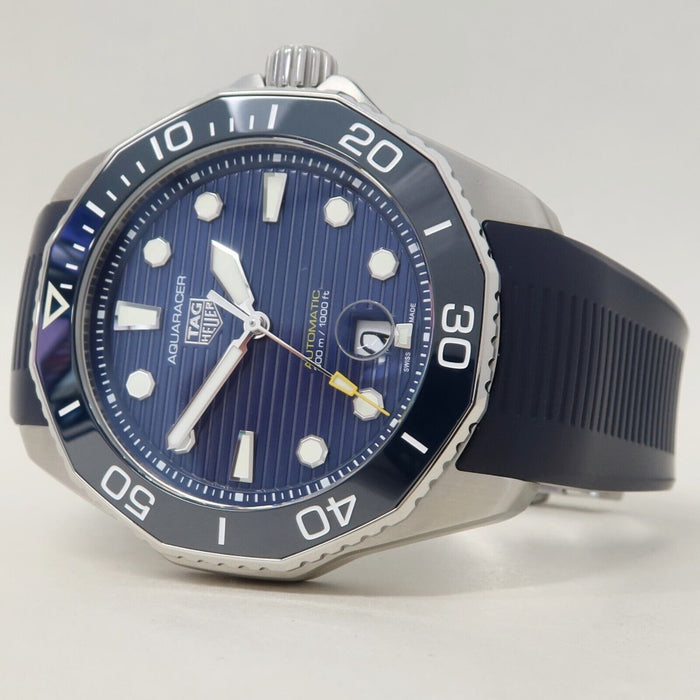 TAG Heuer Aquaracer 300 Blue Dial 43MM Stainless Steel/Rubber Automatic WBP201B