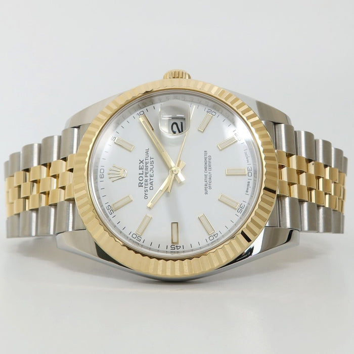 Rolex Datejust 41 White Dial 18kt Yellow Gold & Stainless Steel Jubilee 126333