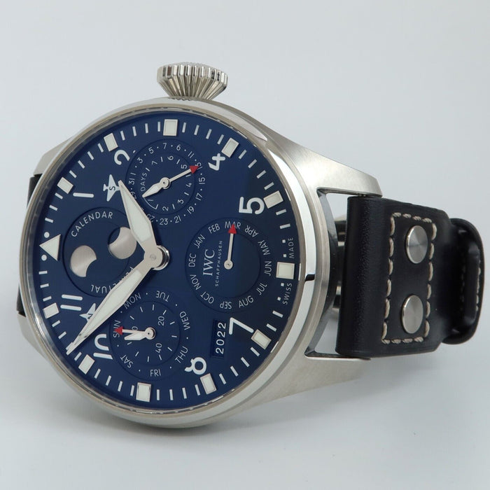 IWC Big Pilot Perpetual Calendar Blue Dial Stainless Steel Automatic IW503605