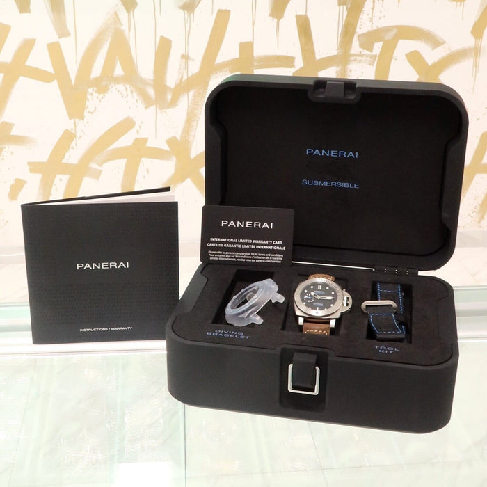 Panerai Luminor Submersible Black Dial 42MM Automatic Stainless Steel PAM00973