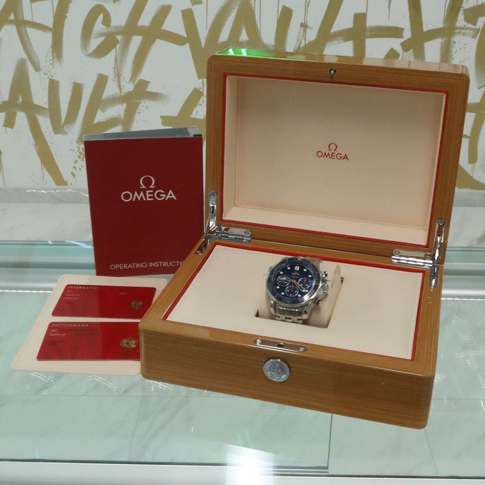 Omega Seamaster Diver Chrono Blue Dial 44MM Stainless Steel 212.30.44.50.03.001