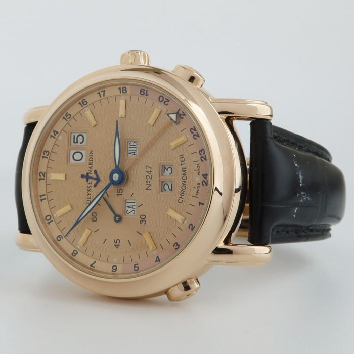 Ulysse Nardin GMT Perpetual +/- Solid 18kt Rose Gold Automatic 40MM 322-88