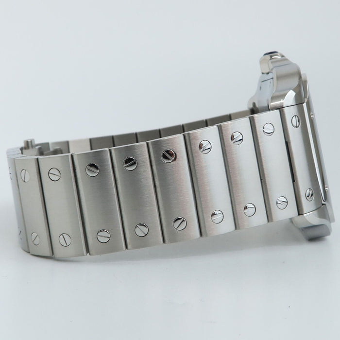 Cartier Santos De Cartier Large Stainless Steel Silver Dial Automatic WSSA0018