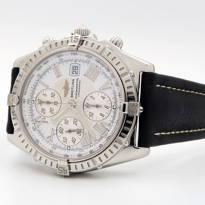 Breitling Chronomat Crosswinds White Dial Chrono 43MM Steel Automatic A13355