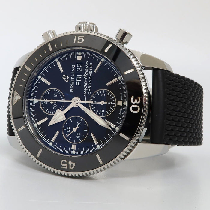 Breitling Superocean Heritage II Chronograph Black Dial 44MM Rubber/Steel A13313