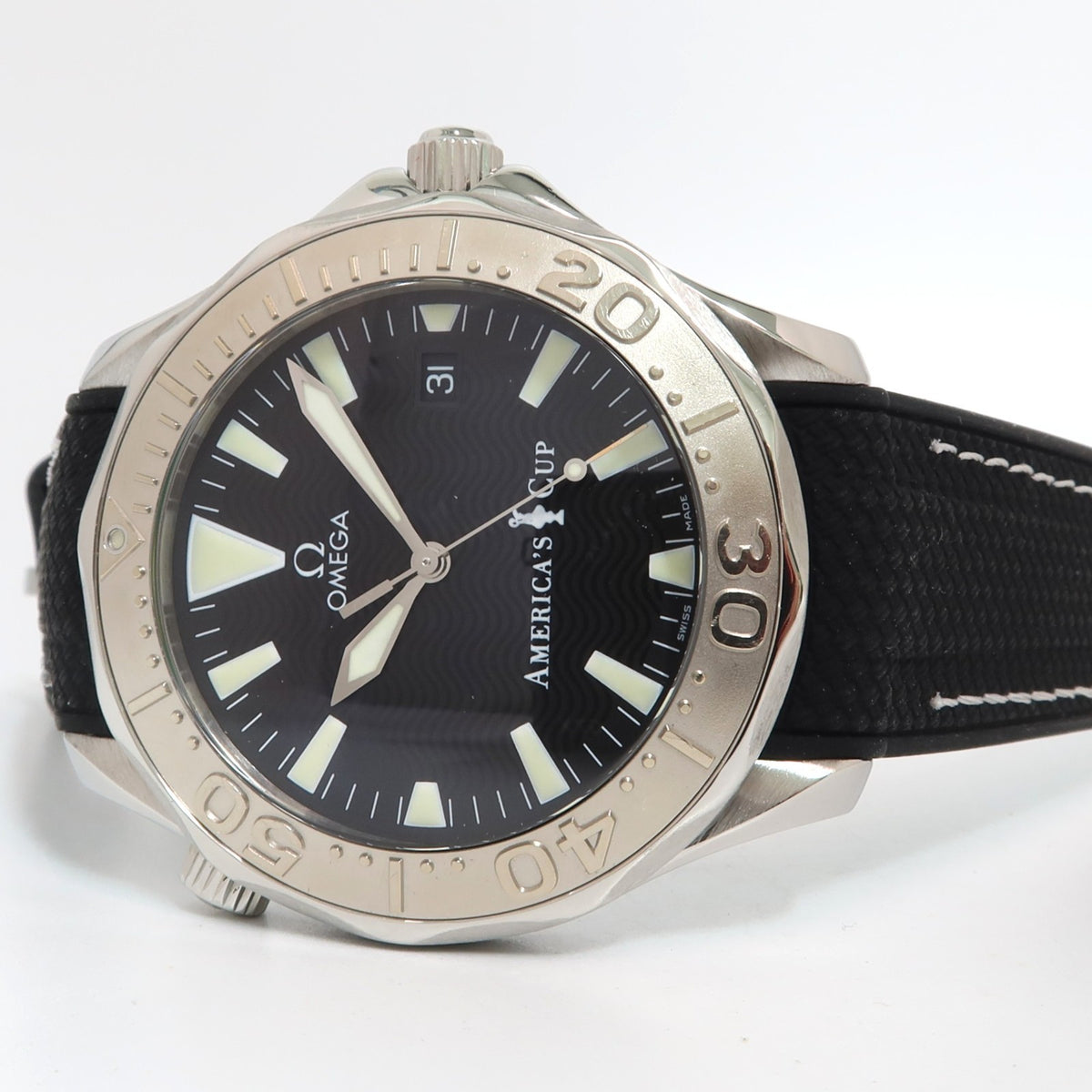 Omega Seamaster Americas Cup Limited Edition Black Dial Automatic Stee
