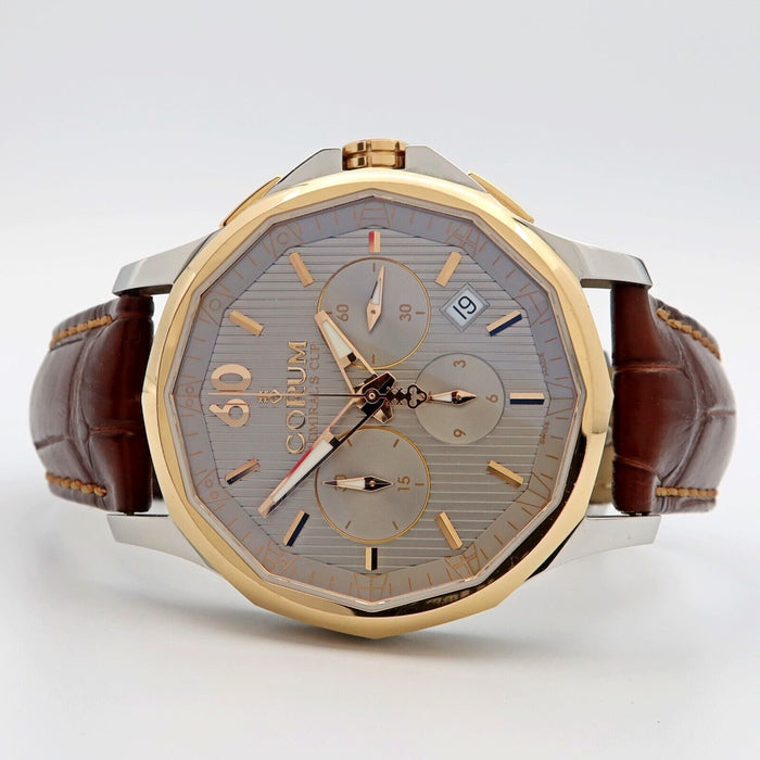 Corum Admiral's Cup Legend 42 Chronograph 18K Gold & Steel 984.101.24-0F02-FH11