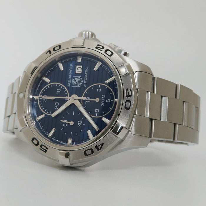 TAG Heuer Aquaracer Blue Dial Chronograph 42MM Automatic Steel 300M CAP2112-0