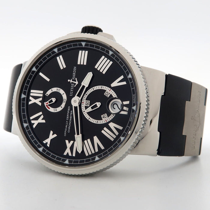 Ulysse Nardin Marine Chronometer Black Dial 45MM Stainless Steel 1183-122