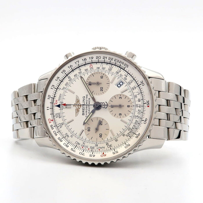 Breitling Navitimer Silver Dial Chronograph 42MM Steel Automatic A23322