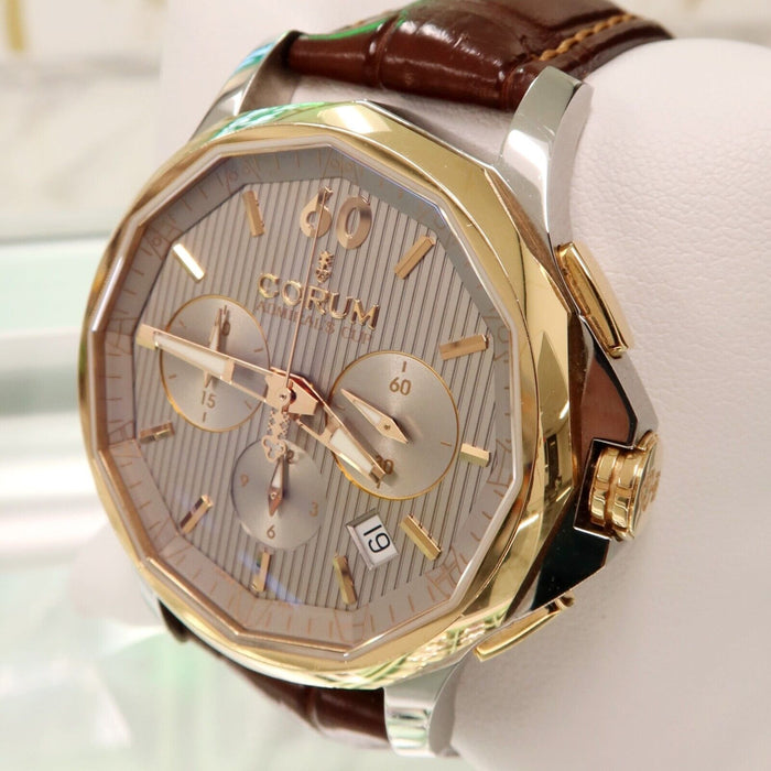 Corum Admiral's Cup Legend 42 Chronograph 18K Gold & Steel 984.101.24-0F02-FH11