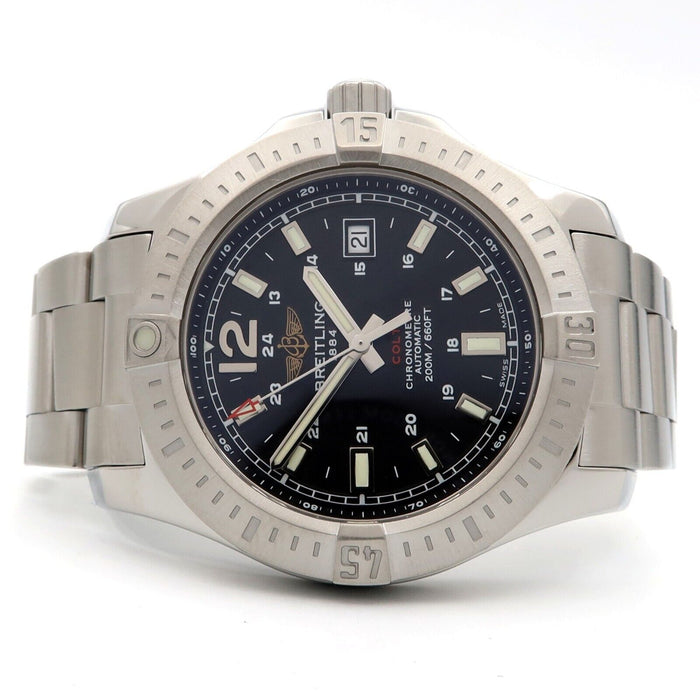 Breitling Colt Black Dial Automatic 44MM Stainless Steel 200M Date A17388