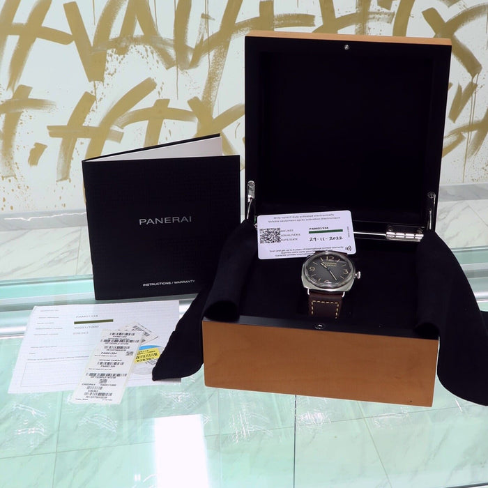 Panerai Radiomir Tre Giorni Stainless Steel 45MM Grey Dial Manual Wind PAM01334