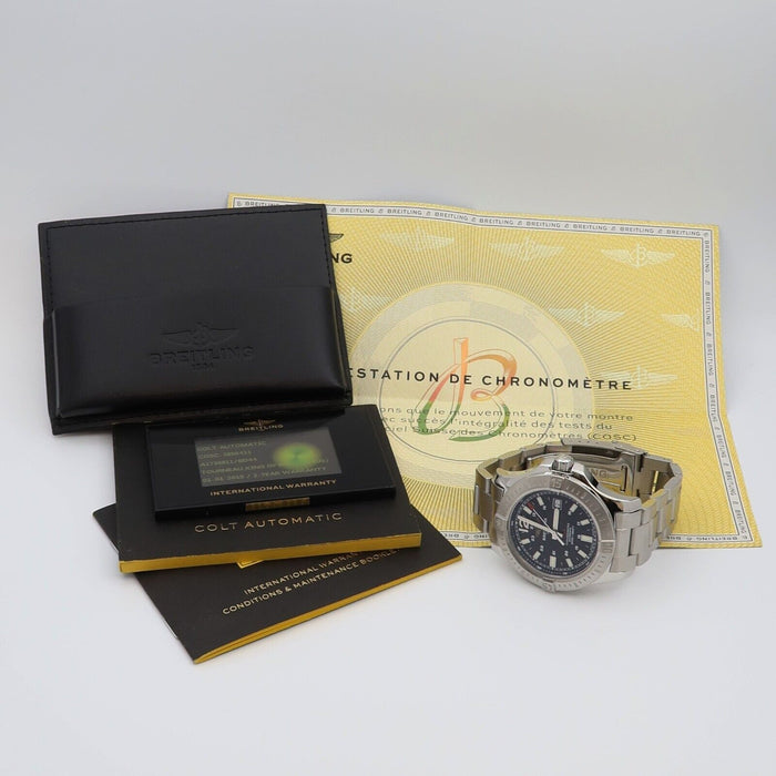 Breitling Colt Black Dial Automatic 44MM Stainless Steel 200M Date A17388