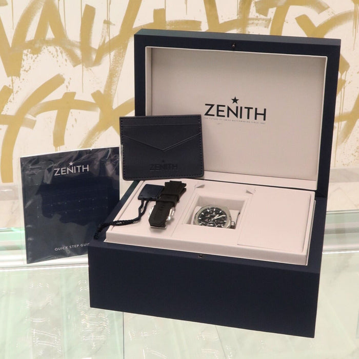 Zenith Defy Skyline Black Skeleton Stainless Steel 41MM Automatic 03.9300.3620