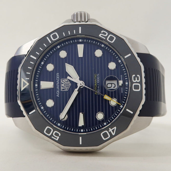 TAG Heuer Aquaracer 300 Blue Dial 43MM Stainless Steel/Rubber Automatic WBP201B