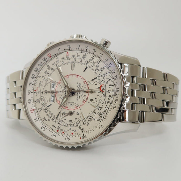 Breitling Navitimer Montbrillant Datora Chronograph Silver Dial 43MM A21330