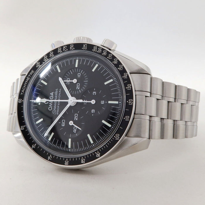 Omega Speedmaster Moonwatch Black Dial Hesalite 42MM Manual 310.30.42.50.01.001