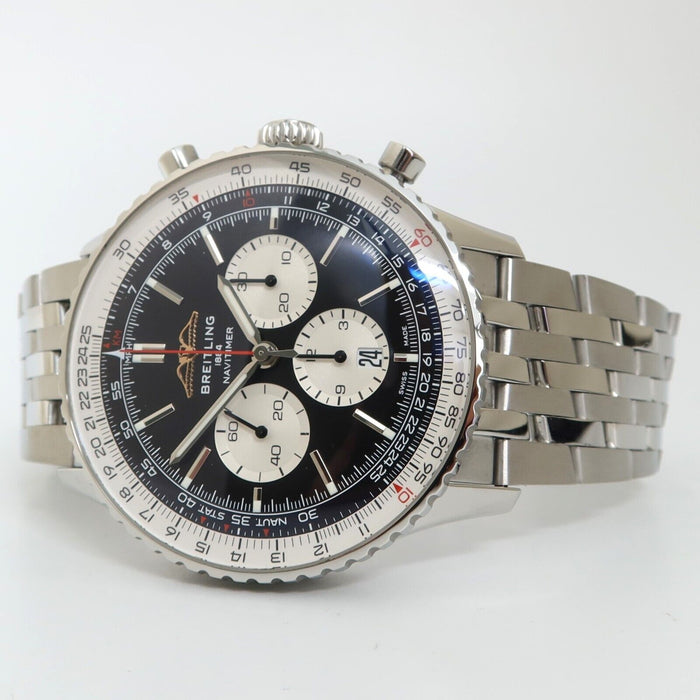 Breitling Navitimer B01 Chrono 46MM Black Dial Stainless Steel Automatic AB0137